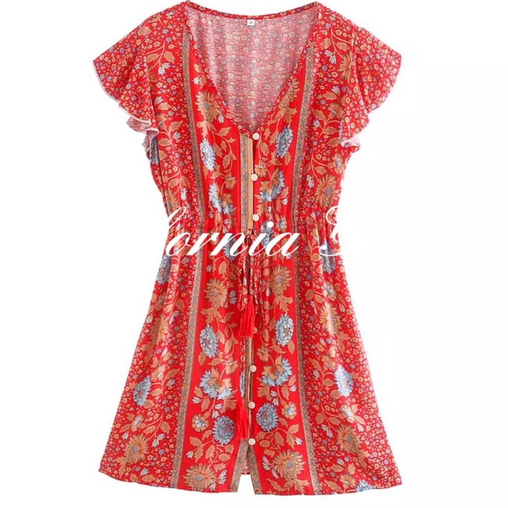 Floral Mini Dress - Picture 2 of 15